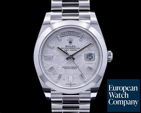 rolex 228206 price|Rolex day date meteorite dial.